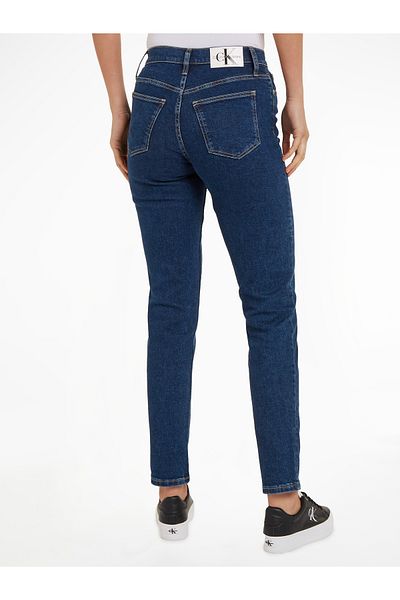 Calvin Klein Women Denim Dark Mom Straight Jeans