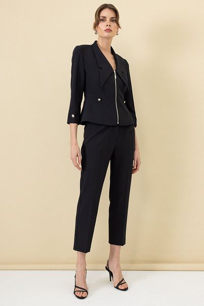 Ekol Side Pocketed Skinny Leg Trousers 4014-25