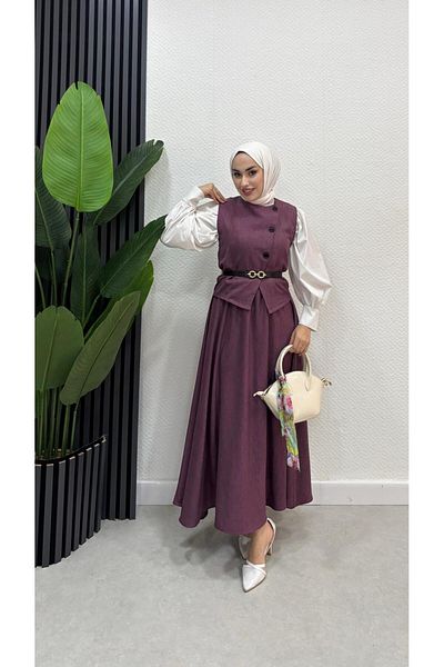 BRN IŞIK TESETTÜR Σετ Hijab Φούστα Ikra