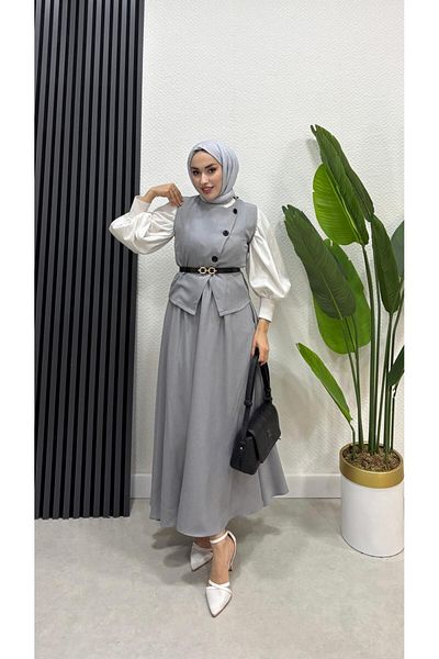 BRN IŞIK TESETTÜR Σετ Hijab Φούστα Ikra