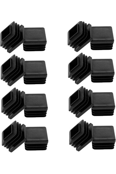 Aster عبوة من 16 سدادة بلاستيكية للفتحات، غطاء نهاية الأنبوب المربع مقاس 1 بو...