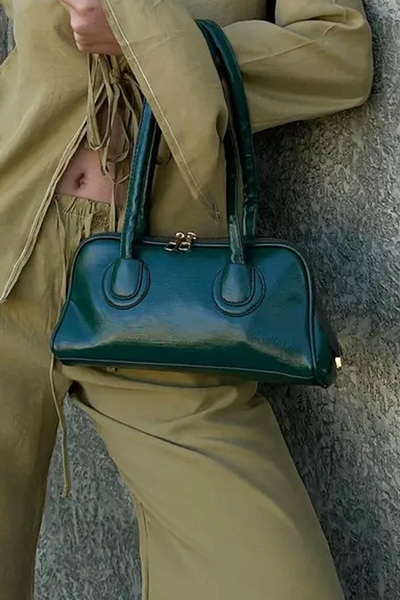 KOÇAK ÇANTA Women's Bowling Model Faux Leather Single Compartment Hand, Arm and Shoulder Bag