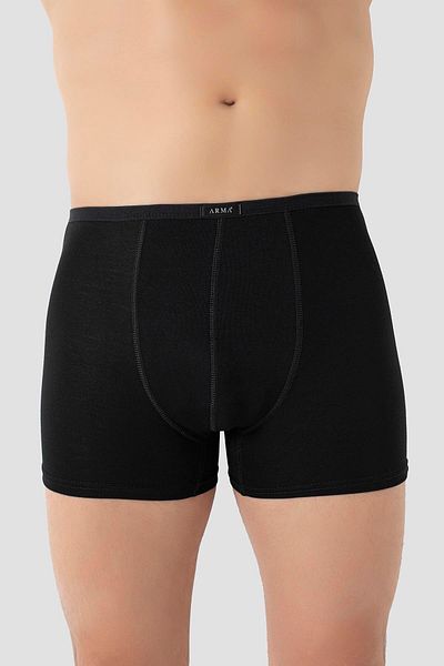 Arma Yıldız Ανδρική λεπτή μέση ελαστική Bamboo Boxer Black Πακέτο 5