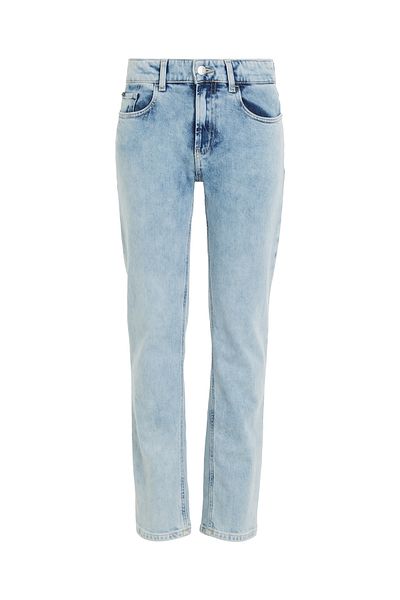 Calvin Klein Boys Light Blue Tencel Straight Jeans