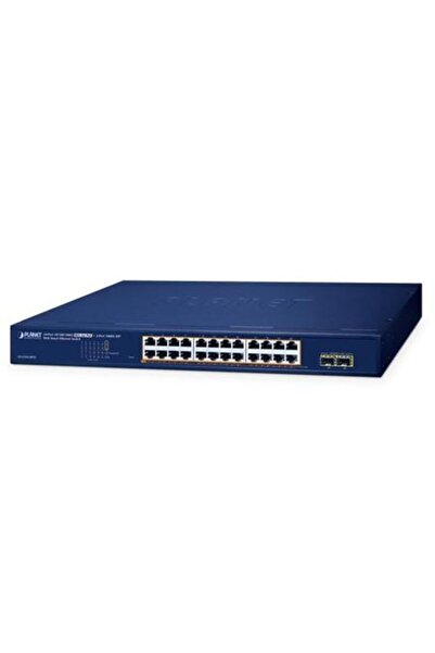 Planet PL-GS-2210-24P2S Switch PoE cu 24 de porturi Gigabit PoE+ și 2 porturi...