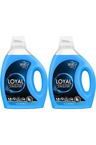 Loyal Long-Lasting Scent Laundry Detergent Liquid 1800ML, Pack of 2