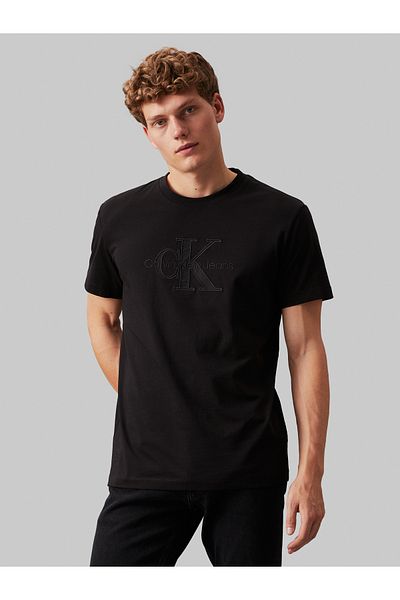 Calvin Klein Men Black Short Sleeve T-Shirt
