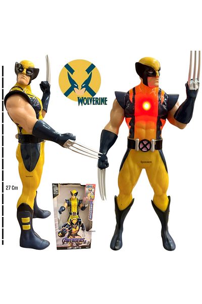 tmtoysandmore Wolverine Figure Character with Light and Sound 27 cm Volverin Quality Toy