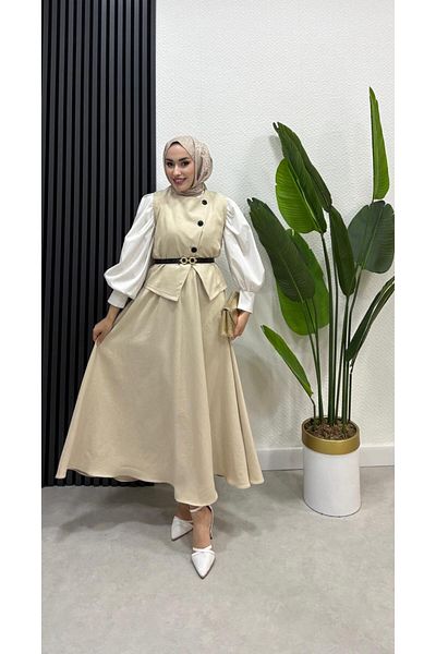 BRN IŞIK TESETTÜR Σετ Hijab Φούστα Ikra