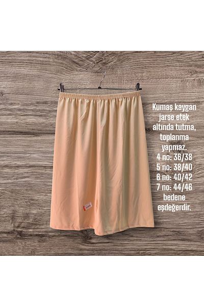 Reyhanlar Women's Jersey Non-Slip Skirt Non-Slip Fabric, Below the Knee Inner Skirt Lining, Underskirt Petticoat