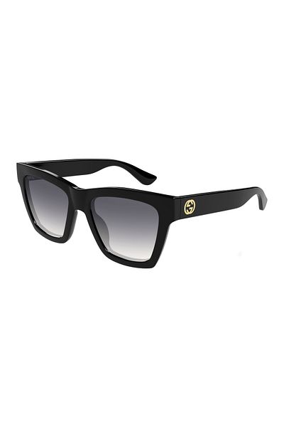 Gucci Gg 1714S 001 54 Women's Cat Eye Black Bone Sunglasses