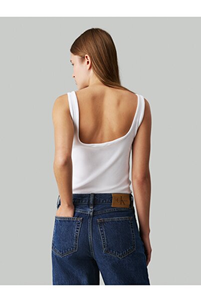 Calvin Klein Calvin Klein Women White Rib Tank Top