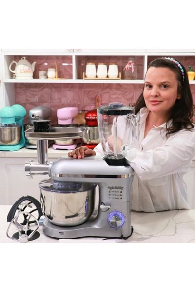 Anyta Cooking Robot de Bucatarie Mixer cu bol de 6.2 L - 3in1 - Mixer cu bol, blender si tocator-Anyta Cooking