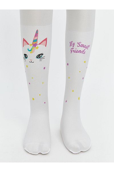 LC Waikiki Lcw Kids Patterned Girls' Thin Pantyhose (S5)