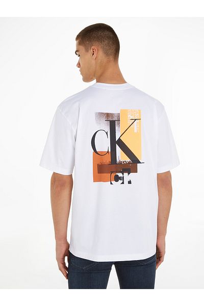 Calvin Klein Calvin Klein Men White Short Sleeve T-Shirt