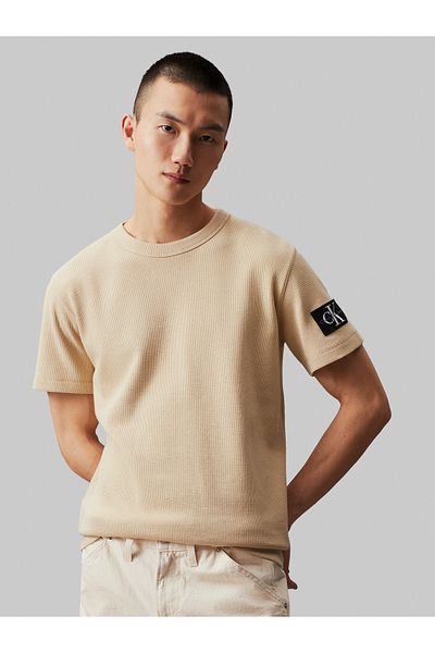 Calvin Klein Calvin Klein Men Khaki Short Sleeve T-Shirt
