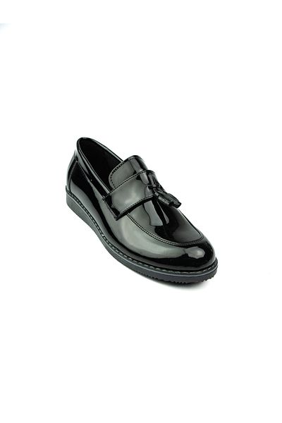 Minican 184 Black Boy's College Casual Shoes