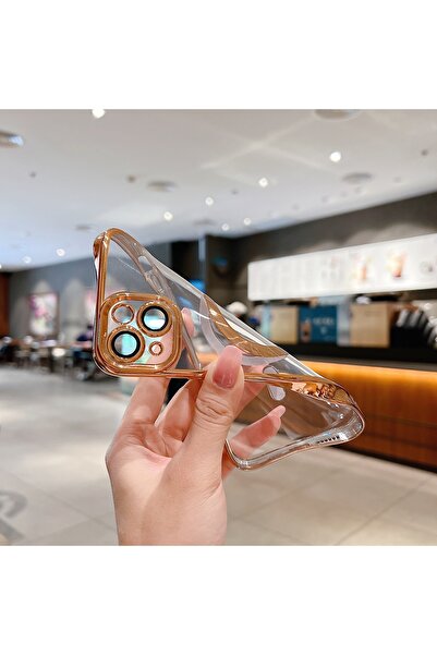 PSGT Apple Iphone 11 Pro Max Kılıf Magsafe Kamera Lensli Korumalı Şeffaf Silikon Kapak