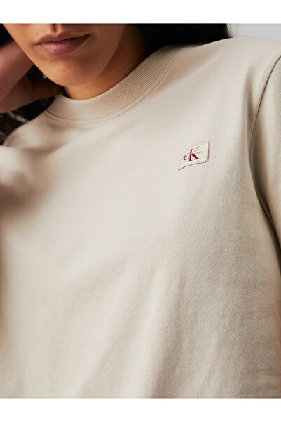 Calvin Klein Women Beige Short Sleeve T-Shirt