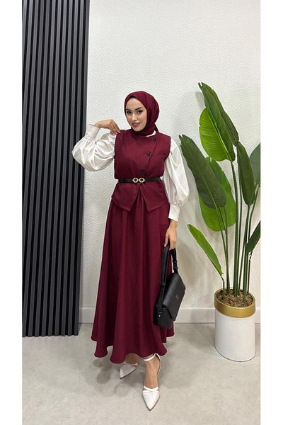 BRN IŞIK TESETTÜR Σετ Hijab Φούστα Ikra
