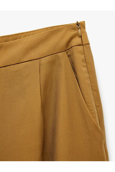 Koton X Sima Tarkan - Modal Fabric Pocket Wide Leg Palazzo Pants 5Sak40063Ew