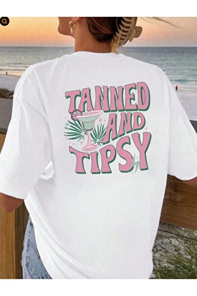 Jose Clothing Tricou imprimat cu mânecă scurtă cu croială supradimensionată