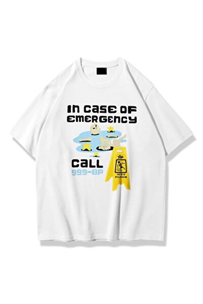 Jose Clothing Tricou imprimat cu mânecă scurtă cu croială supradimensionată