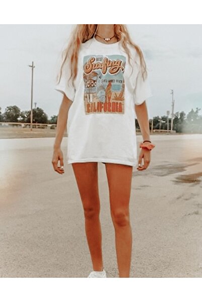 Jose Clothing Tricou imprimat cu mânecă scurtă cu croială supradimensionată