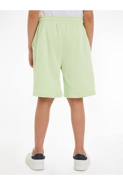 Calvin Klein Calvin Klein Boys Green Knit Pixel Logo Relaxed Shorts
