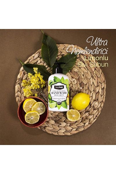 Stilyoner Fresh Garden Moisturizing Liquid Soap Mediterranean Lemon (500 ml) X 2 Mega Set