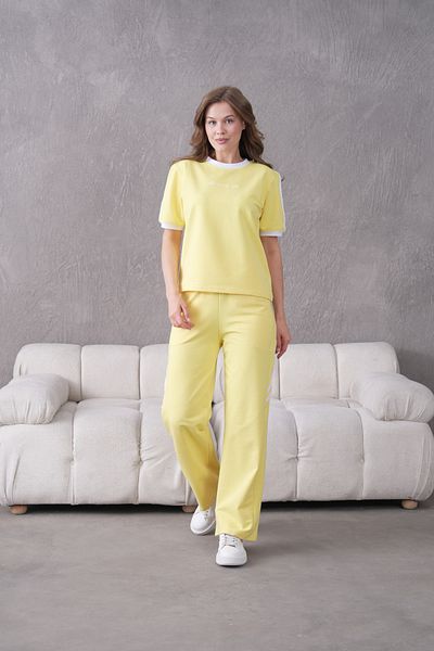 Lamanuel Crew Neck Striped Lamanuel Embroidered Short Sleeve Tracksuit Set