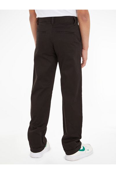 Calvin Klein Boys Black Ceremony Straight Leg Chinos Pants