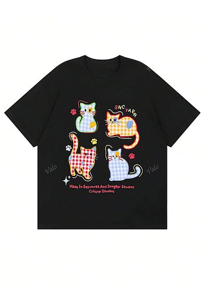 Bengi Clothing Μπλουζάκι με κοντό μανίκι με στάμπα
