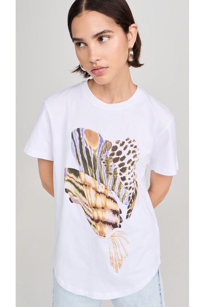 Jose Clothing تي شيرت مطبوع بأكمام قصيرة وقصة كبيرة الحجم