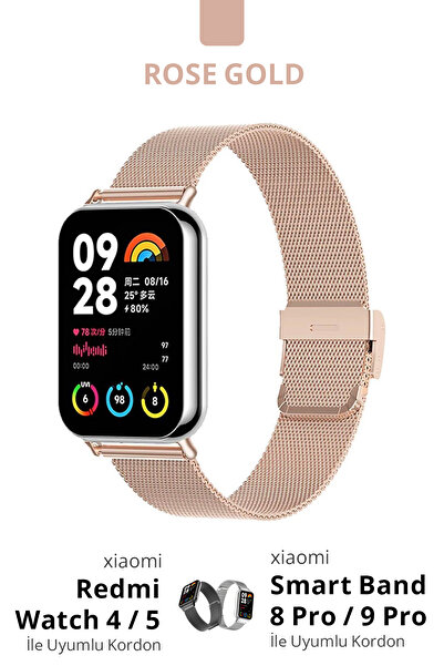 CONOCER Xiaomi Redmi Watch 4/5 - Mi Band 8 Pro/9 Pro Uyumlu Ayarlanabilir Mil...