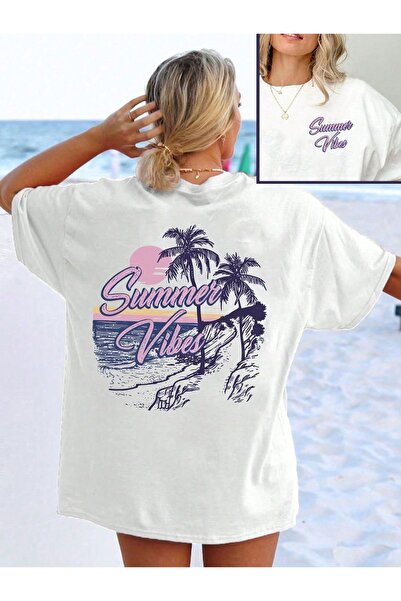 Jose Clothing Tricou imprimat cu mânecă scurtă cu croială supradimensionată