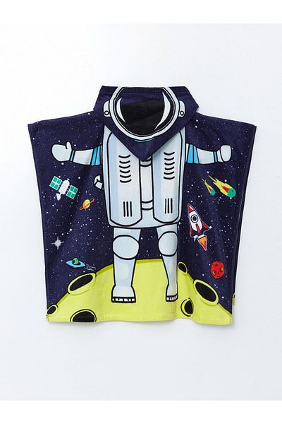 LC Waikiki LCW ACCESSORIES Πετσέτα πόντσο για αγόρια Space Printed (S5)