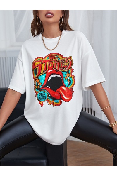 Bengi Clothing Футболка з принтом оверсайз з коротким рукавом