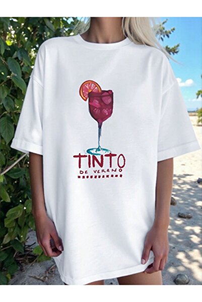 Jose Clothing تي شيرت مطبوع بأكمام قصيرة وقصة كبيرة الحجم