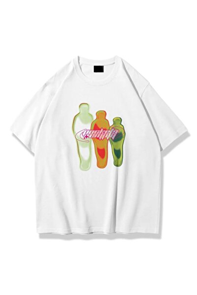 Jose Clothing Tricou imprimat cu mânecă scurtă cu croială supradimensionată