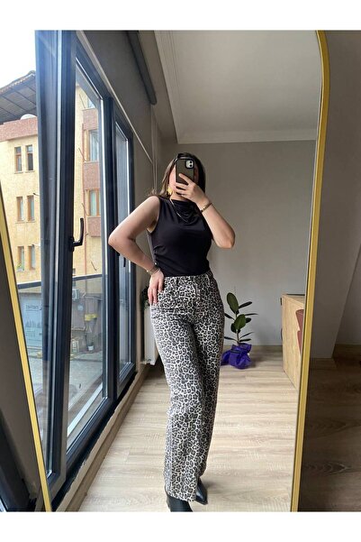 Genel Markalar Leopar Pantolon