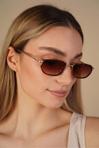 Stil Noktası Solvia Brown Gradient Sunglasses