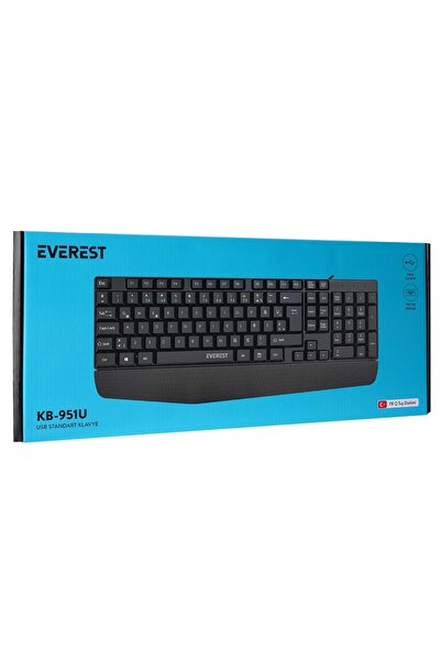 Everest Klavye Standart Q Kablolu Bilek Destekli KB-951U