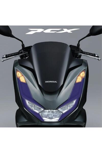 Motiker PCX Ön Far Kaşı Far Filmi Sticker Etiket Modeli 2021-2024 Uyumlu Siny...