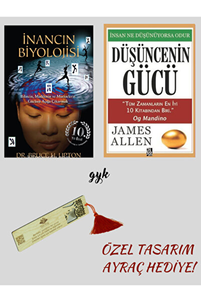 Diyojen Yayıncılık İnancın Biyolojisi ve Düşüncenin Gücü 2'li SET (AYRAÇ HEDİ...