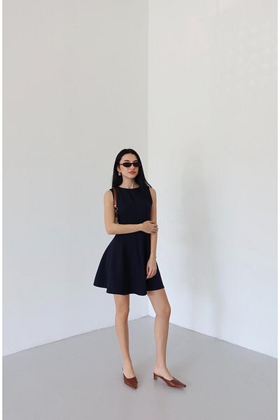 Ekim Store Rochie mini dubla cu volane