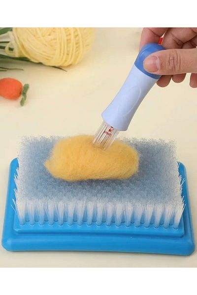 Hubjua Royal 1Pc Durable Blue Felting Needle Mat, Yumugak, Dense Textured