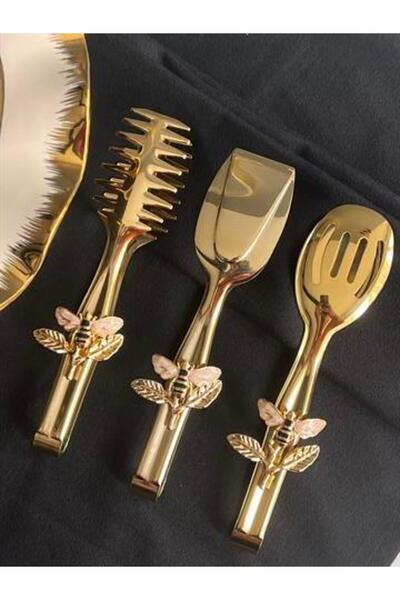 ROSSEV Bee 3-Piece Tongs Set