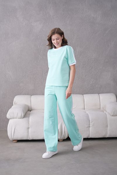 Lamanuel Crew Neck Striped Lamanuel Embroidered Short Sleeve Tracksuit Set
