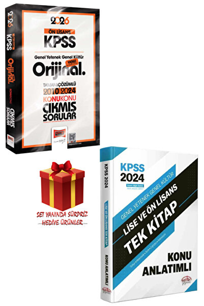 Yargı Yayınları 2026 KPSS Ön Lisans GYGK Orijinal Konu Konu Çıkmış Sorular 20...